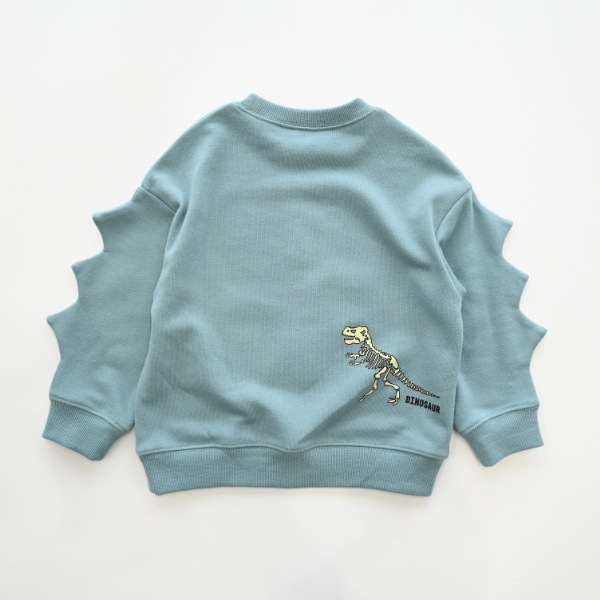 【25FW】恐竜トゲトゲ トレーナー / ブルー