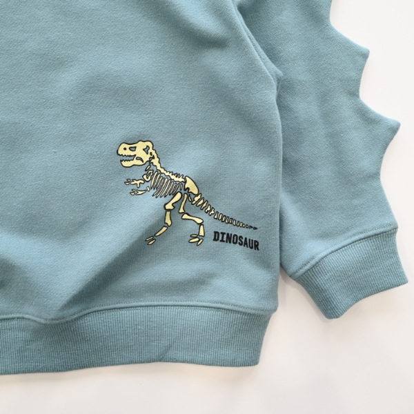 【25FW】恐竜トゲトゲ トレーナー / ブルー