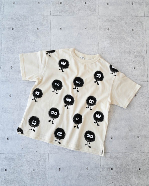 【ニコフラート】キョロキョロモンスターＴシャツ / アイボリー