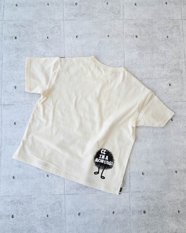 【ニコフラート】キョロキョロモンスターＴシャツ / アイボリー