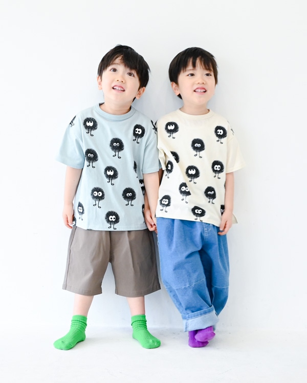 【ニコフラート】キョロキョロモンスターＴシャツ / アイボリー