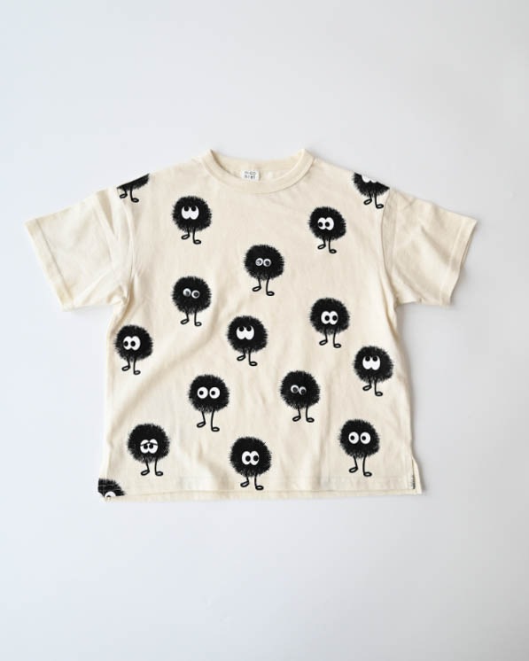 【ニコフラート】キョロキョロモンスターＴシャツ / アイボリー