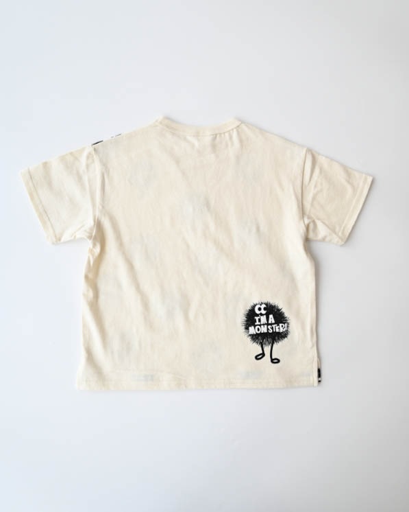 【ニコフラート】キョロキョロモンスターＴシャツ / アイボリー