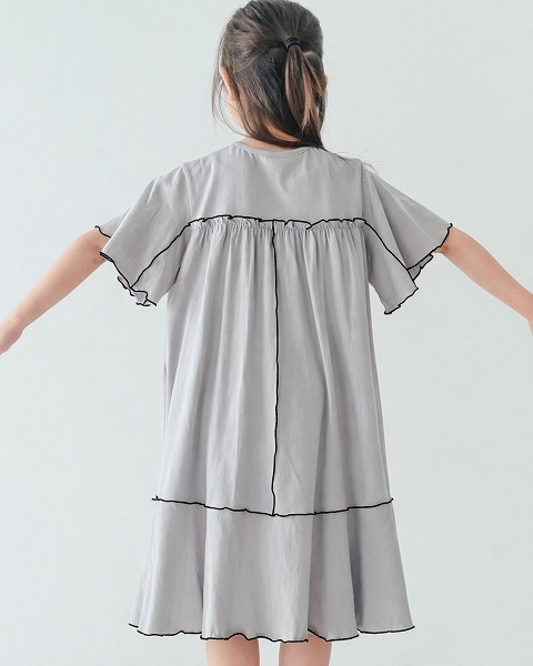 【26PS】メローワンピース / グレー