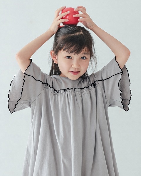 【26PS】メローワンピース / グレー