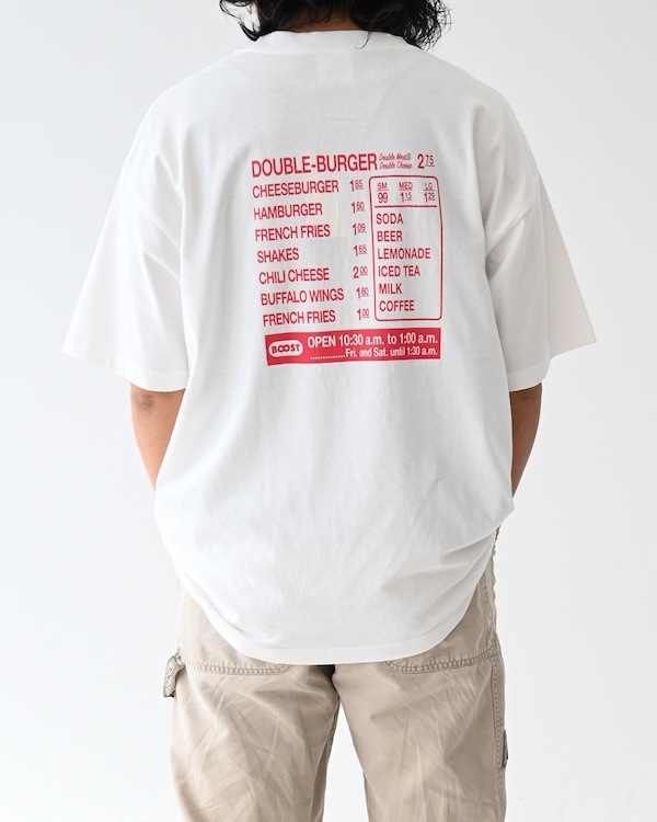 【ブーストック】B/S  BURGER Tシャツ / ホワイト