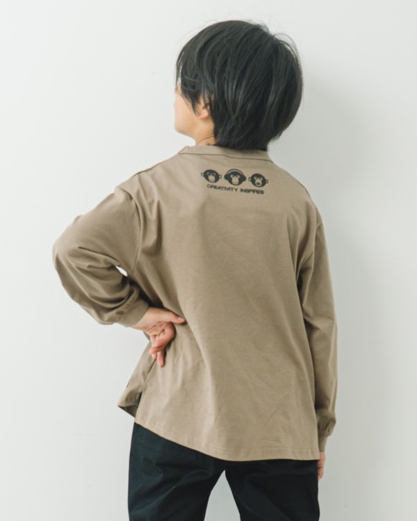【ジーンズベー】THERE’S ロングTシャツ / ベージュ