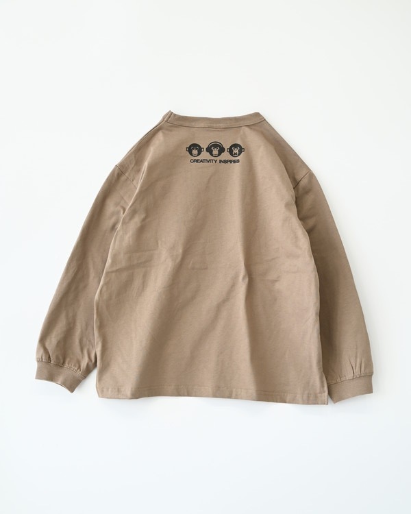 【ジーンズベー】THERE’S ロングTシャツ / ベージュ