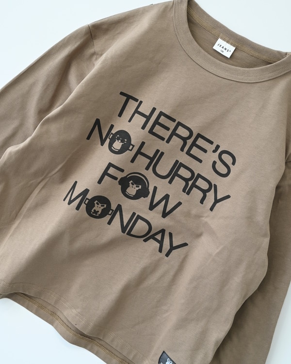 【ジーンズベー】THERE’S ロングTシャツ / ベージュ
