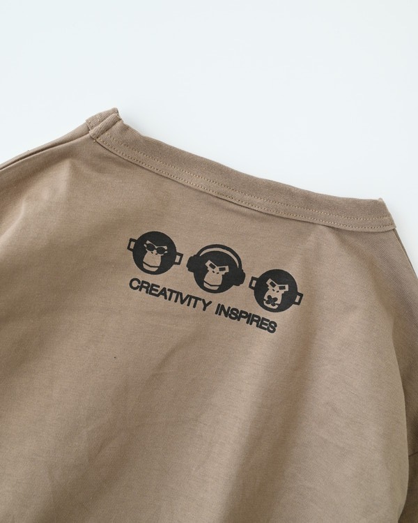 【ジーンズベー】THERE’S ロングTシャツ / ベージュ