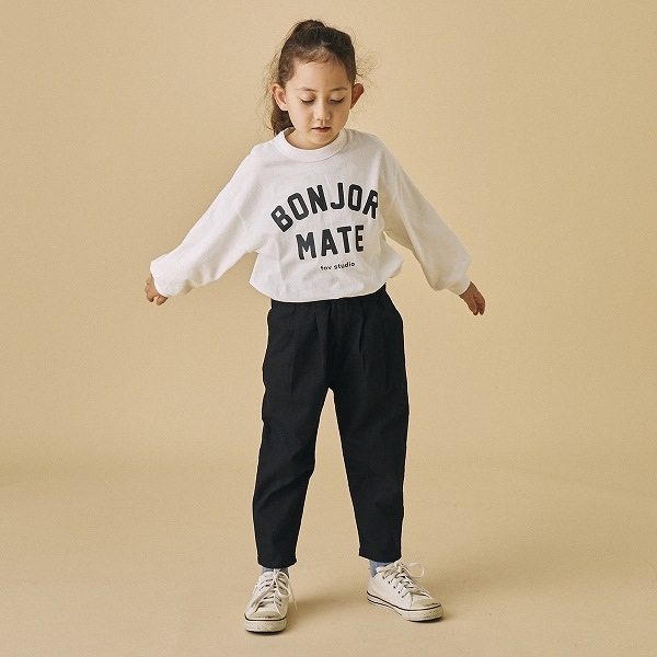 【25FW】BONJOURMATE L/S Tシャツ / ホワイト