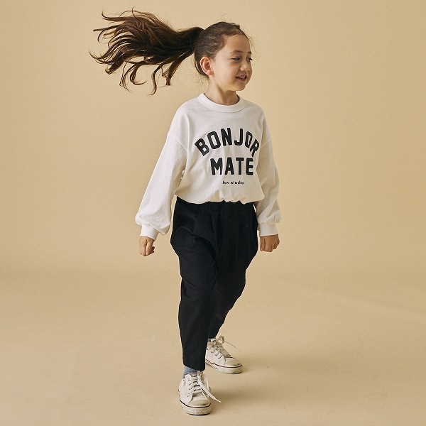 【25FW】BONJOURMATE L/S Tシャツ / ホワイト