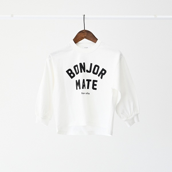 【25FW】BONJOURMATE L/S Tシャツ / ホワイト