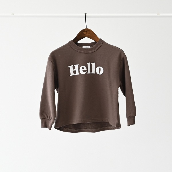 【25FW】Hello トレーナー / アッシュブラウン