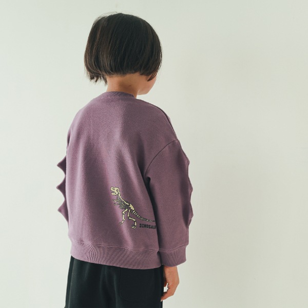 【25FW】恐竜トゲトゲ トレーナー / パープル