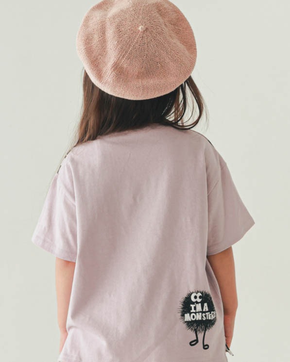 【ニコフラート】キョロキョロモンスターＴシャツ / ラベンダー