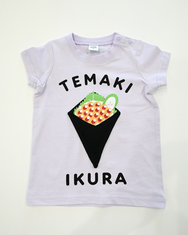 【26SS】手巻きいくら Tシャツ / パープル