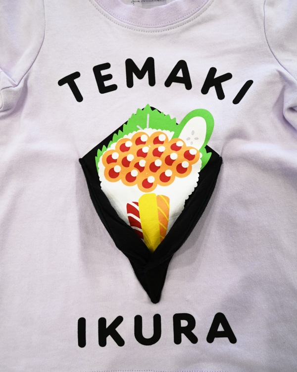 【26SS】手巻きいくら Tシャツ / パープル