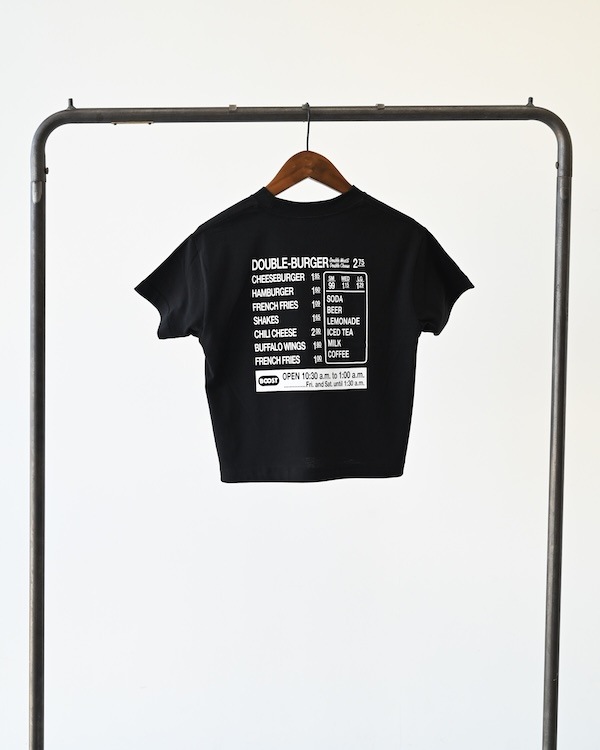【26SS】B/S  BURGER Tシャツ / ブラック