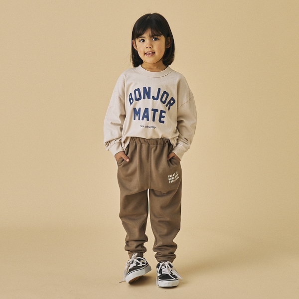 【25FW】BONJOURMATE L/S Tシャツ / サンド