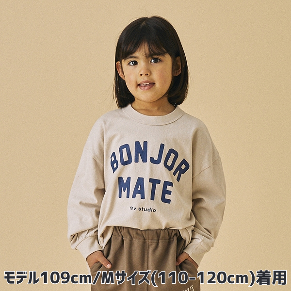 【25FW】BONJOURMATE L/S Tシャツ / サンド