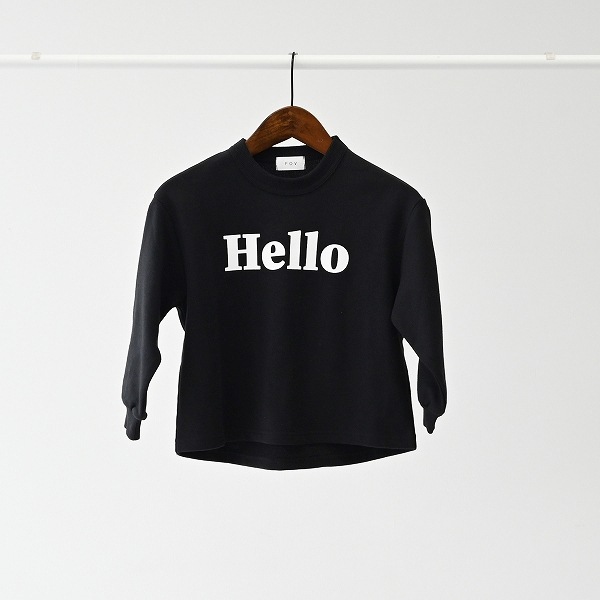 【25FW】Hello トレーナー / ブラック