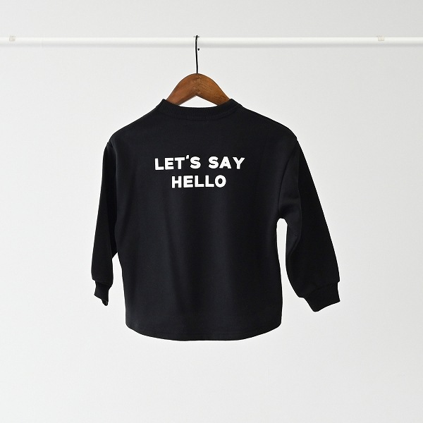 【25FW】Hello トレーナー / ブラック