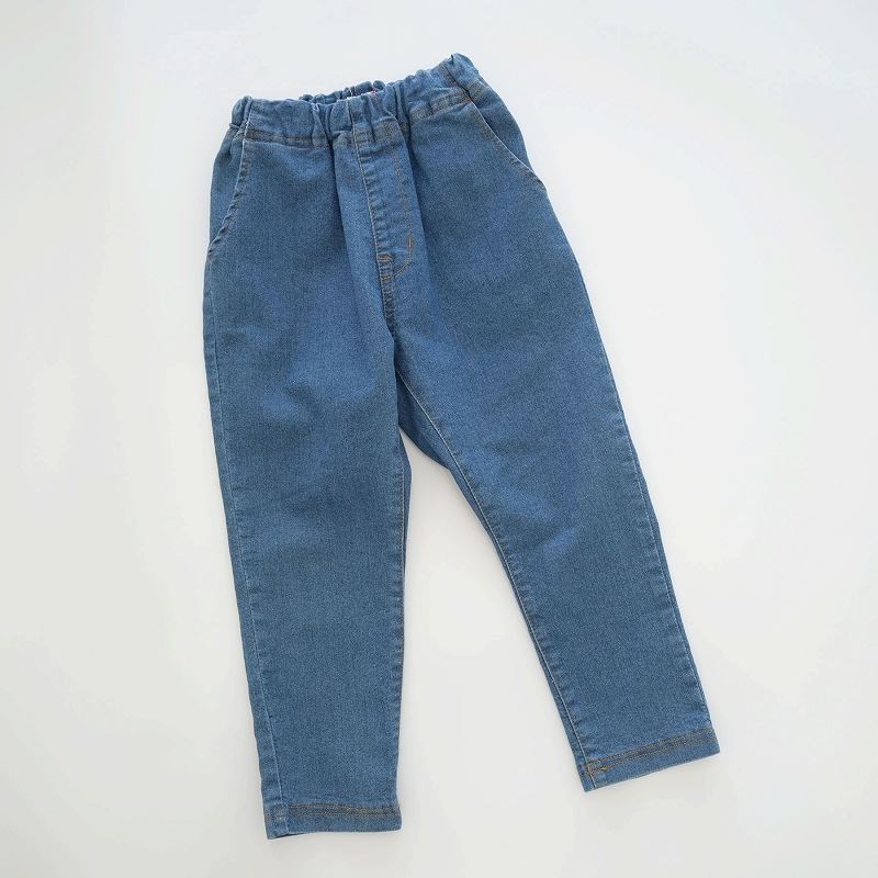 【定番】テーパードスリムデニムパンツ