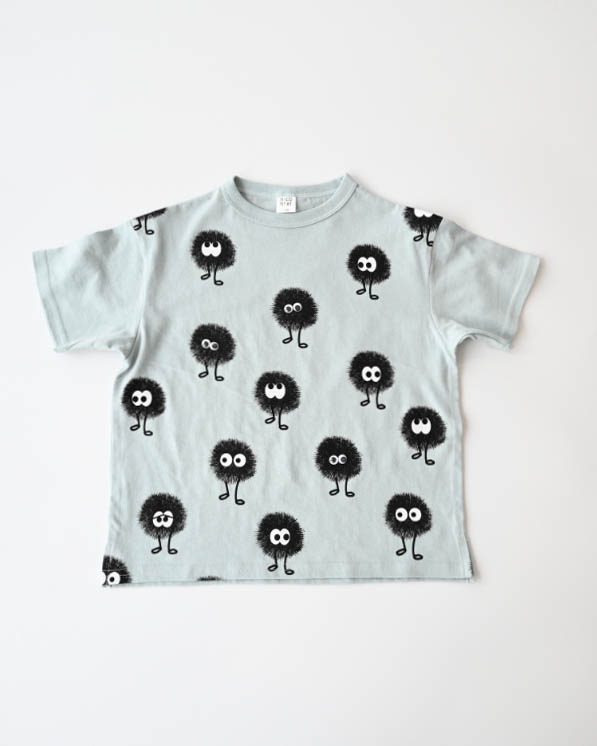 【ニコフラート】キョロキョロモンスターＴシャツ / サックス