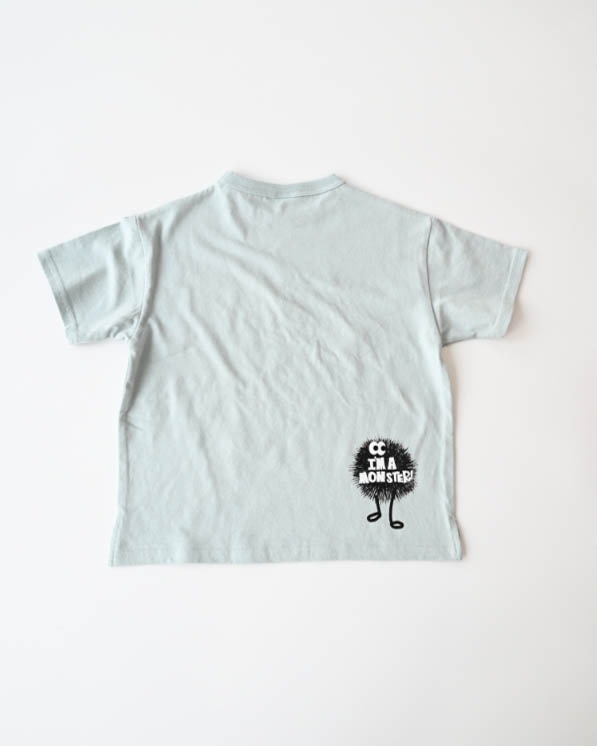 【ニコフラート】キョロキョロモンスターＴシャツ / サックス