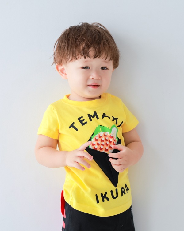 【チークルーム】手巻きいくら Tシャツ / イエロー