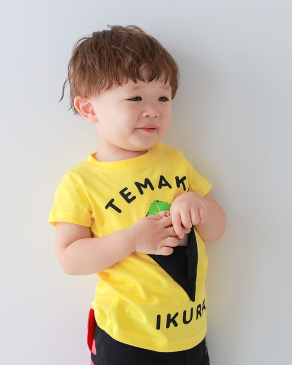 【チークルーム】手巻きいくら Tシャツ / イエロー