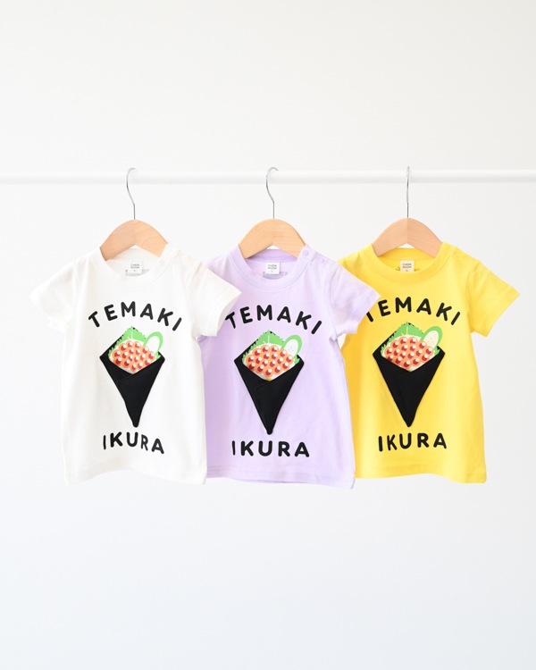 【チークルーム】手巻きいくら Tシャツ / イエロー