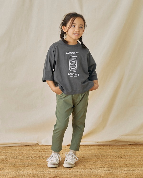 【定番】テーパードスリムパンツ