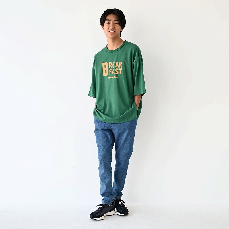 【定番】テーパードスリムデニムパンツ (Fサイズ)