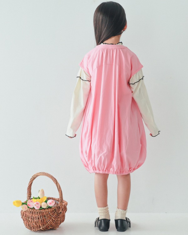 【26PS】バルーンワンピース / ピンク