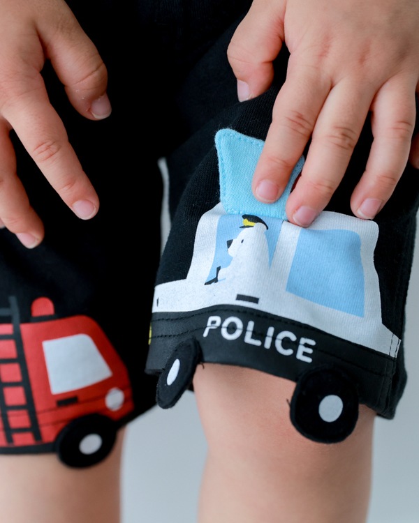 【26SS】働く車 ハーフパンツ / ブラック