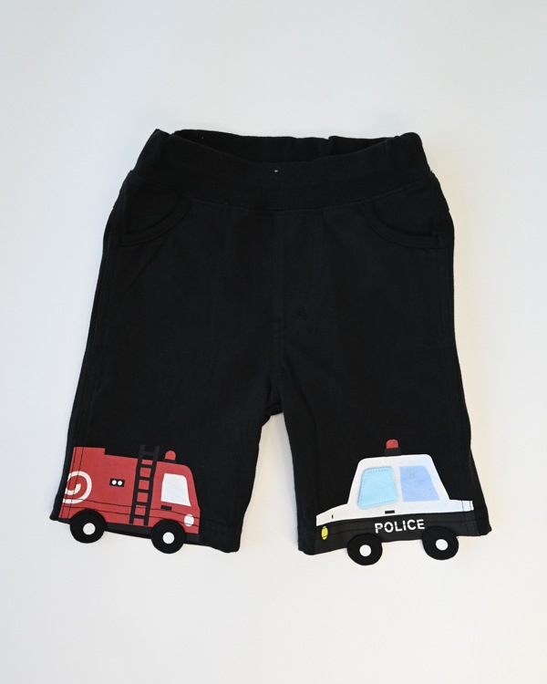 【26SS】働く車 ハーフパンツ / ブラック