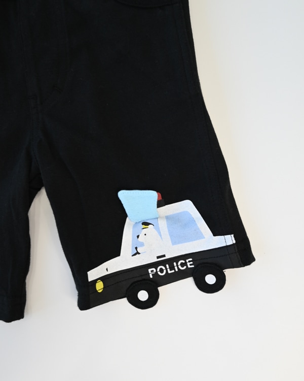 【26SS】働く車 ハーフパンツ / ブラック