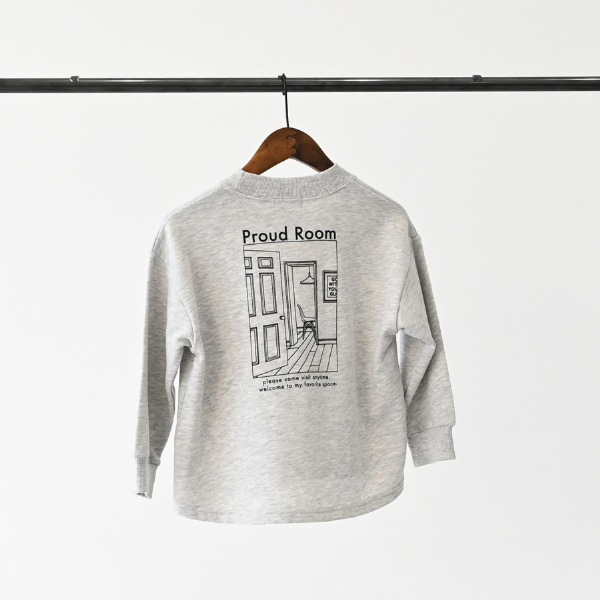 【25FW】PROUDROOM トレーナー / 杢グレー
