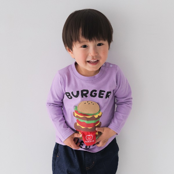 【25FW】メガバーガー ロングＴシャツ / ラベンダー