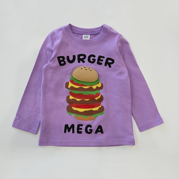 【25FW】メガバーガー ロングＴシャツ / ラベンダー