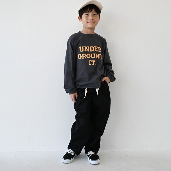 【25FW】UNDER ロングＴシャツ / チャコールグレー