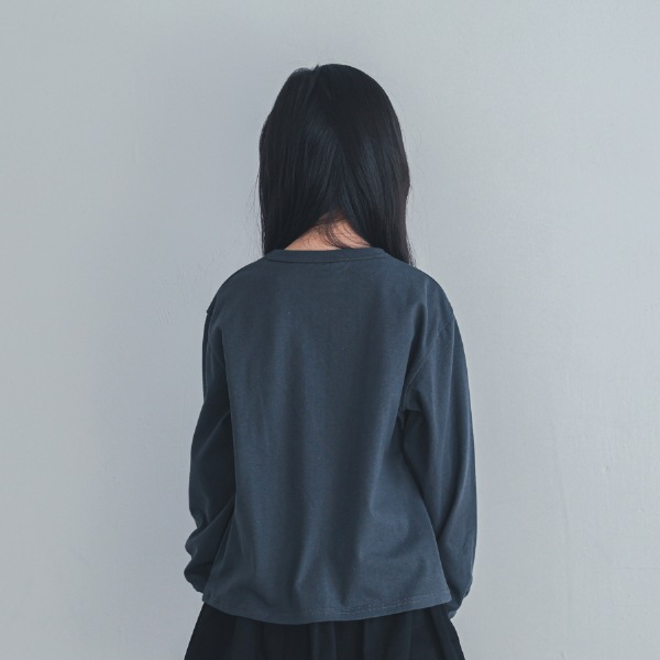 【25FW】UNDER ロングＴシャツ / チャコールグレー