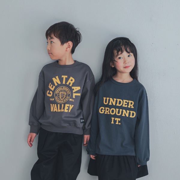 【25FW】UNDER ロングＴシャツ / チャコールグレー