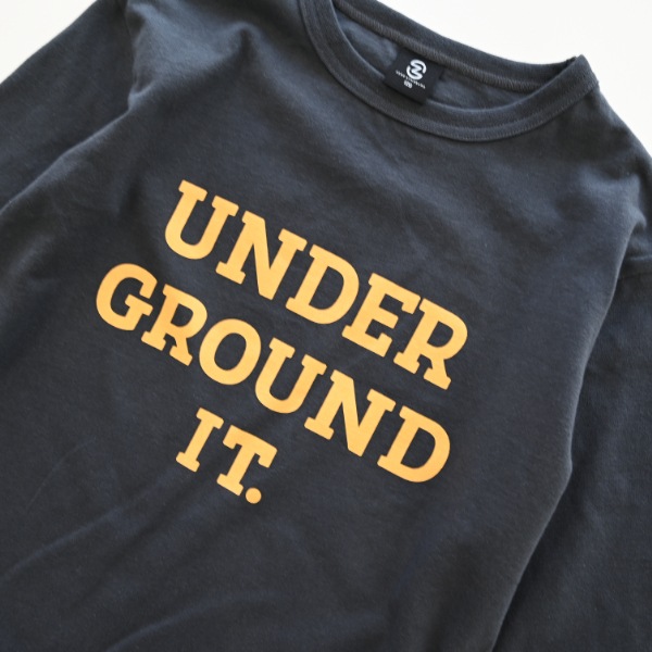 【25FW】UNDER ロングＴシャツ / チャコールグレー
