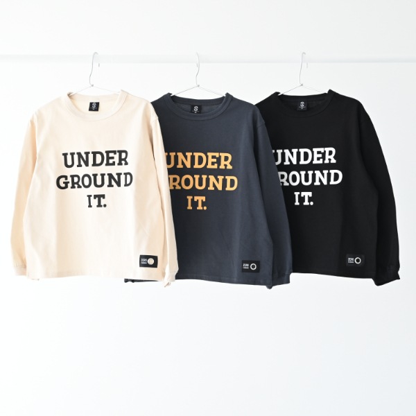 【25FW】UNDER ロングＴシャツ / チャコールグレー