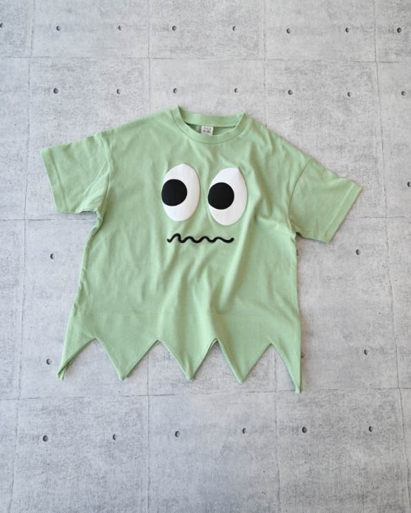 【ニコフラート】モンスター型Ｔシャツ / グリーン