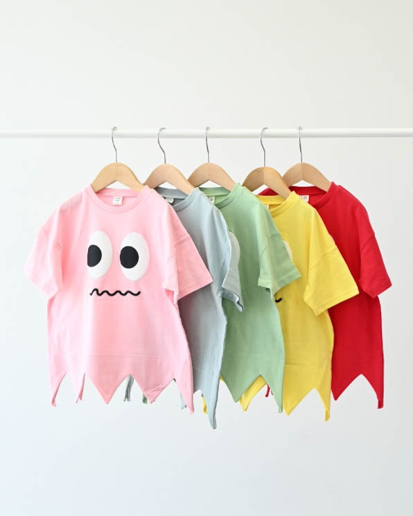 【ニコフラート】モンスター型Ｔシャツ / グリーン