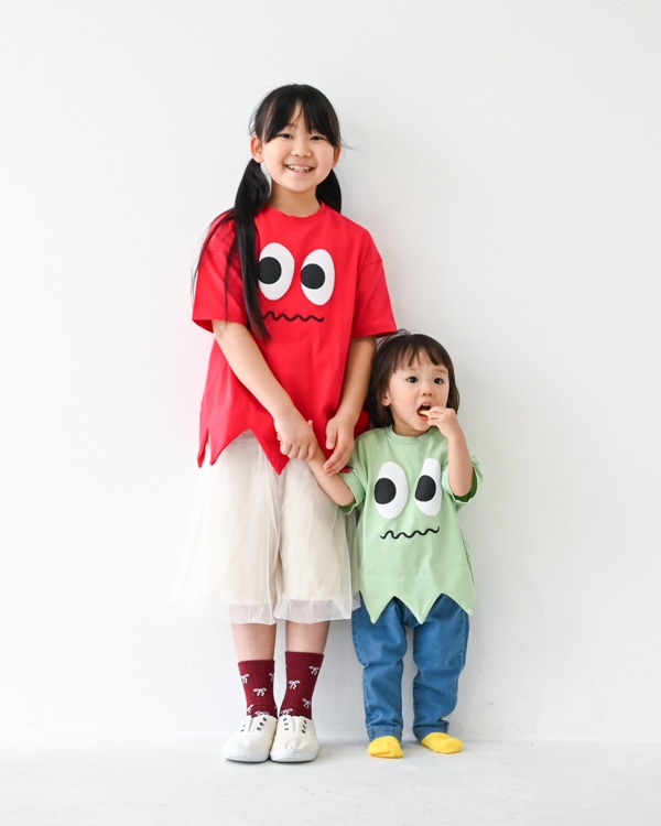 【ニコフラート】モンスター型Ｔシャツ / グリーン